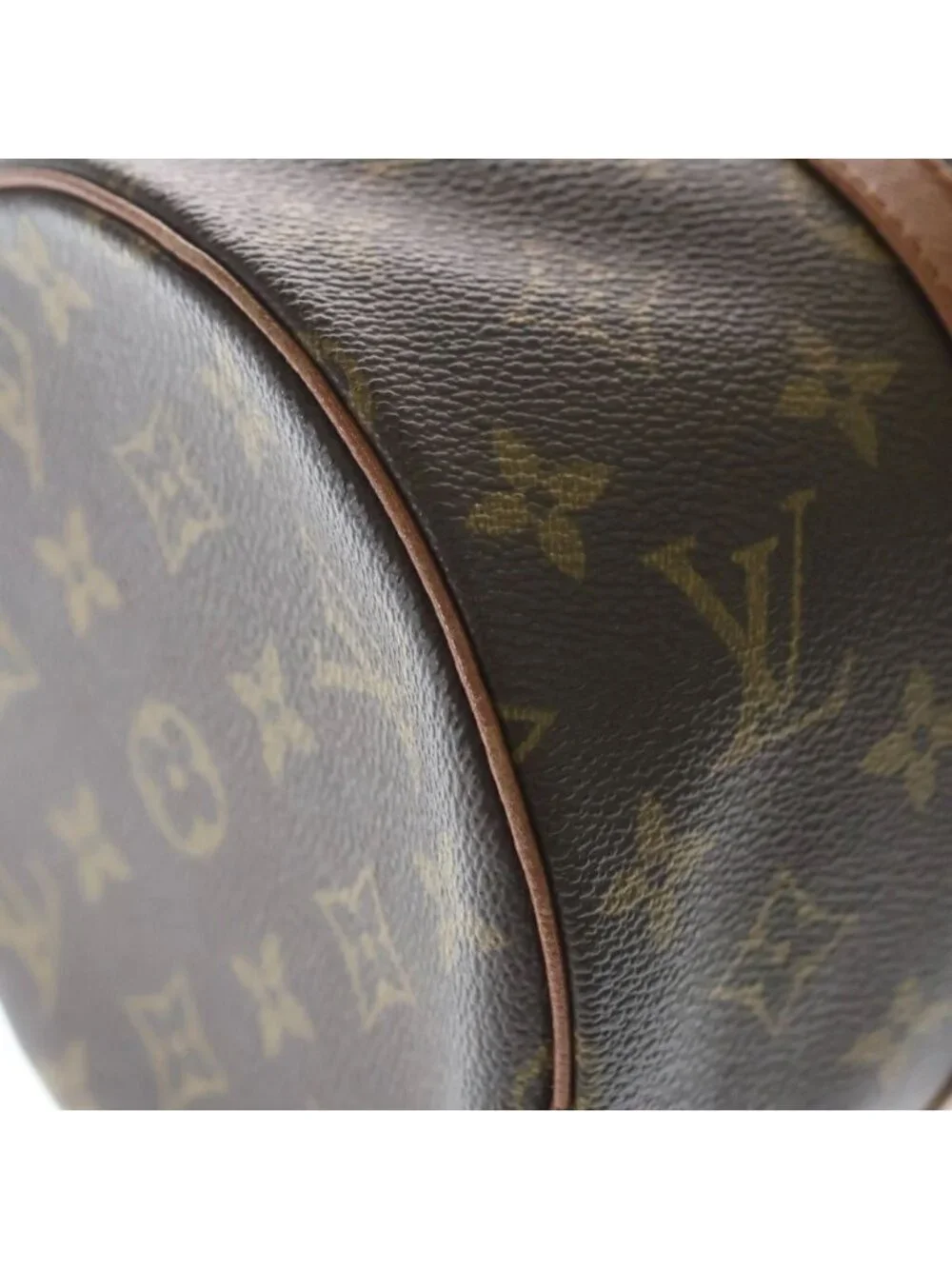 Louis Vuitton Monogram Papillon 30 Handbag Brown Leather Gold